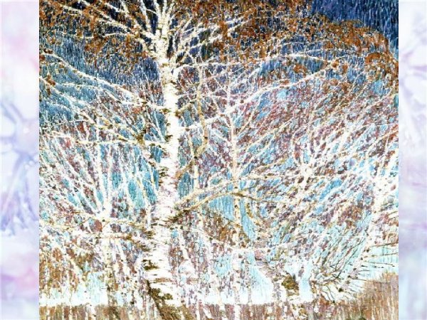 Грабарь Февральская лазурь картина