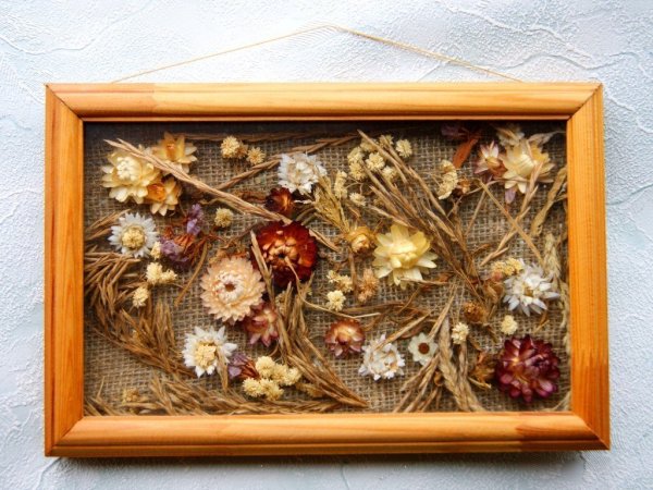 Панно с сухоцветами