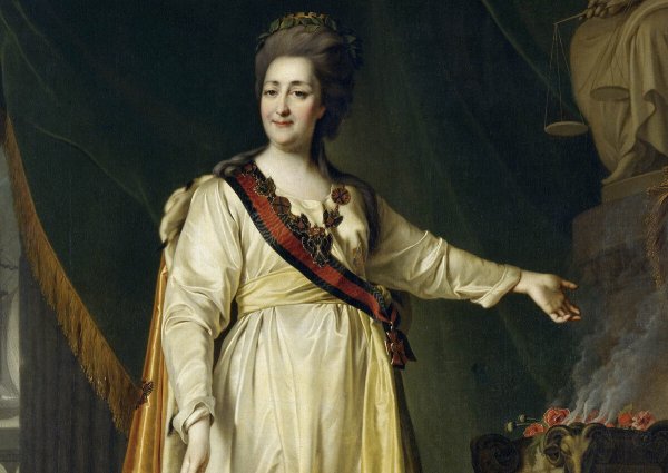 Левицкий Екатерина II законодательница в храме Богини правосудия 1783