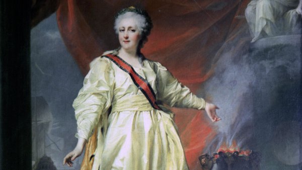 Екатерина II законодательница в храме Богини правосудия