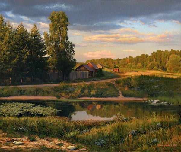 Художник Валерий Ниминущий картины деревня
