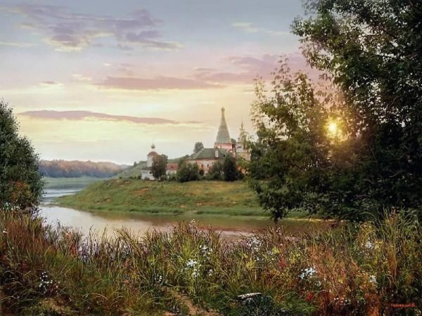 Художник Валерий Ниминущий картины деревня