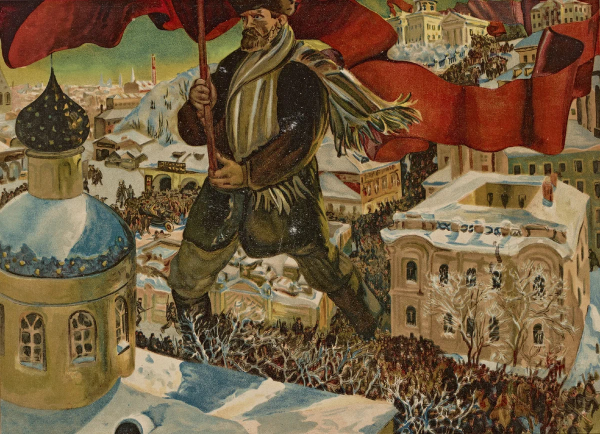 Борис Кустодиев. Большевик, 1920