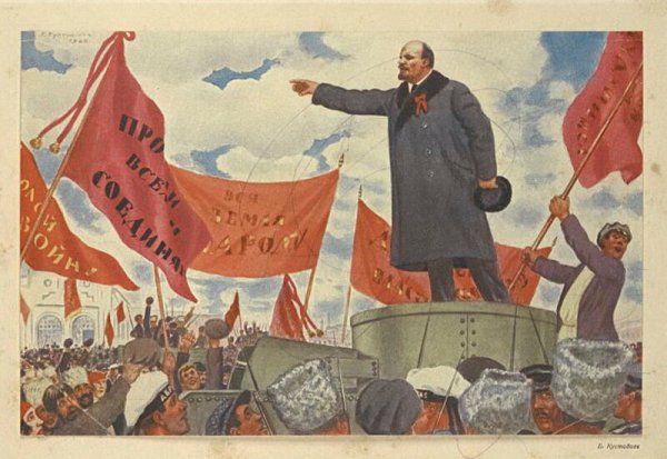 Ленин Троцкий картина революция