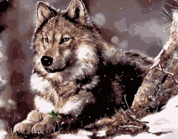 Картина волки
