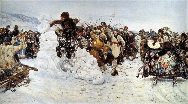 Василий Иванович Суриков. «Взятие снежного городка», 1891