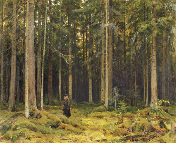 Шишкин в лесу графини Мордвиновой