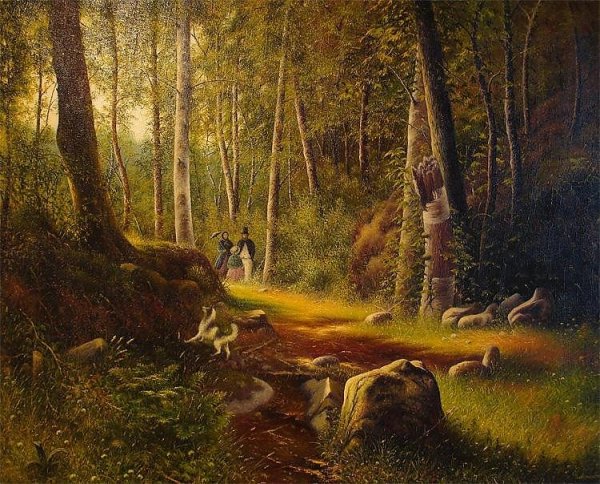 Шишкин Иван Иванович прогулка в лесу