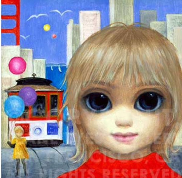 Большие глаза картины Маргарет Кин