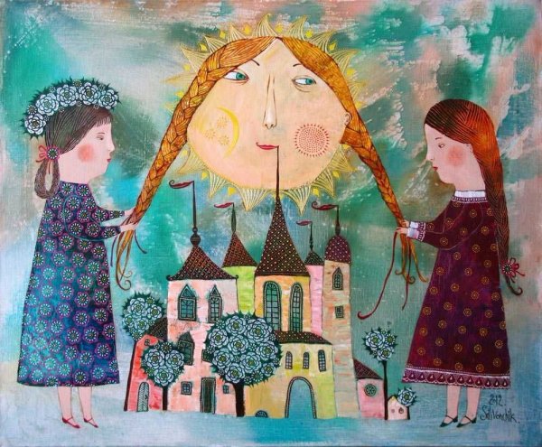 Картины наивное искусство Анна Силивончик