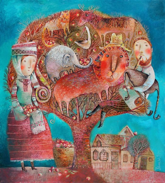 Картины Анны Силивончик утро