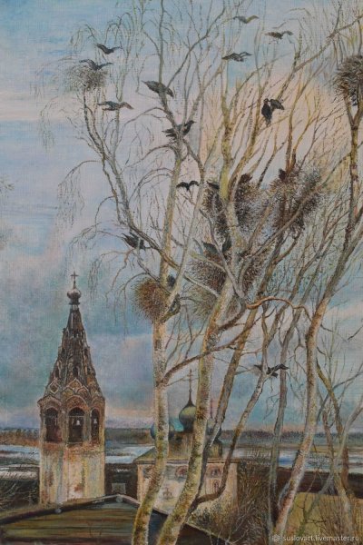 Саврасов Грачи прилетели картина