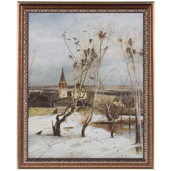 Саврасов Алексей Кондратьевич (1830-1897). Грачи прилетели.