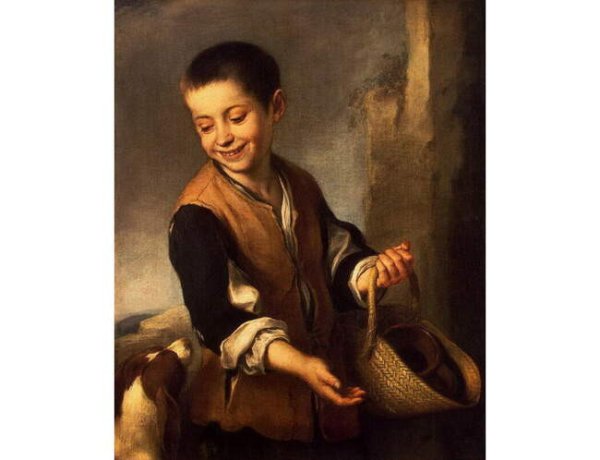 Бартоломео Эстебан Мурильо мальчик с собакой