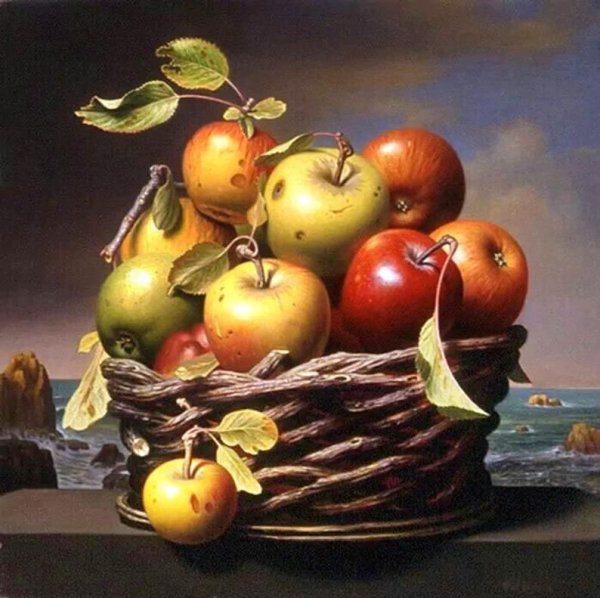 Михаил Стефанеску, "натюрморт фрукты"