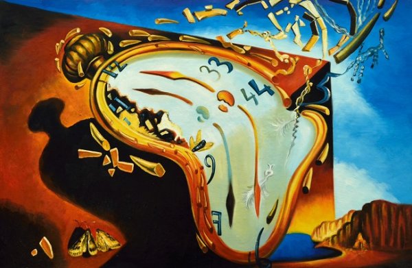 Картина Сальвадора дали утекающее время