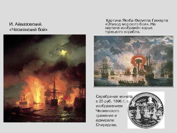 Иван Константинович Айвазовский Чесменский бой