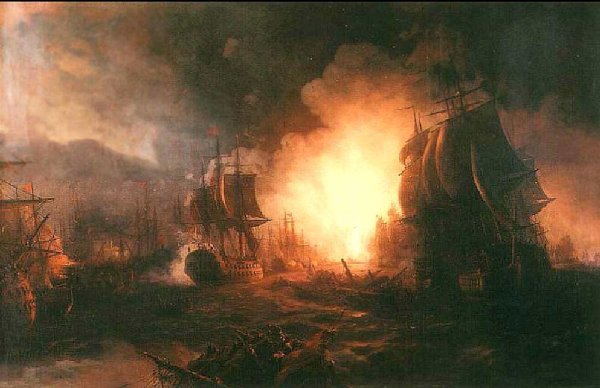 Чесменском сражении (1770 год);