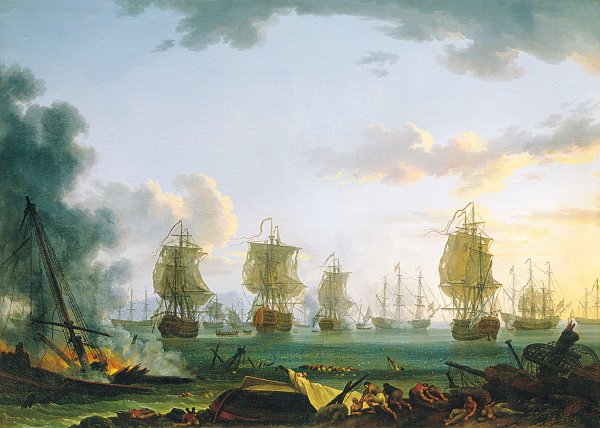 Айвазовский большой рейд в Кронштадте 1836