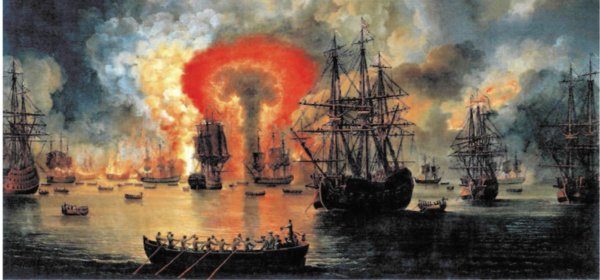 Иван Константинович Айвазовский Чесменский бой