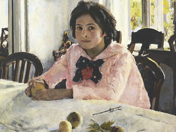 Серов девочка с персиками