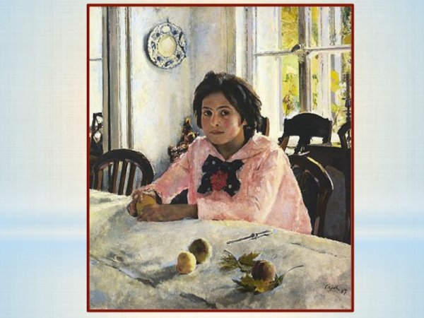 Девочка с персиками Серова