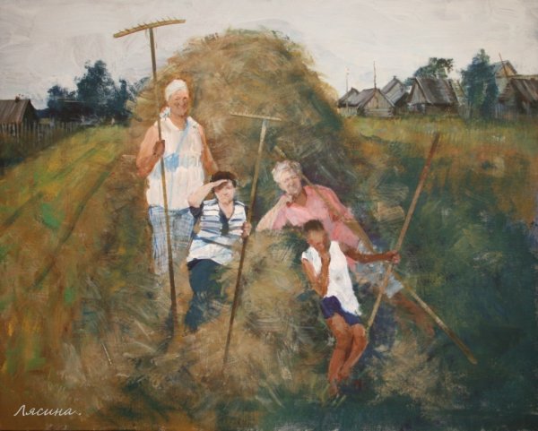 Владимир Жданов художник лето в деревне