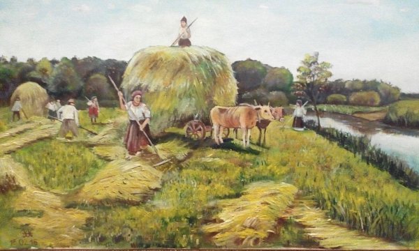 Художник Владимир Жданов сенокос