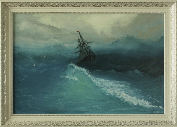 Картина шторм Айвазовский