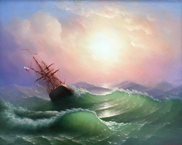 Айвазовский шторм на море
