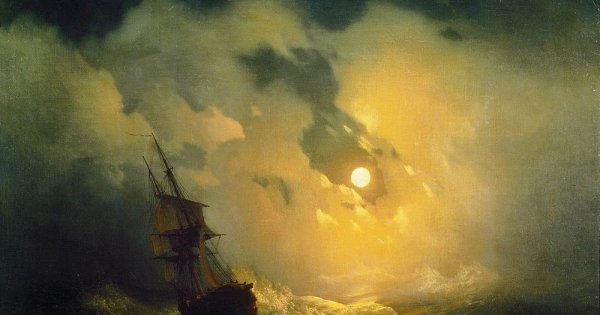 Иван Айвазовский, "буря на море"