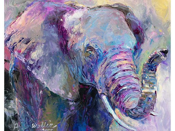 Живопись по номерам слоны