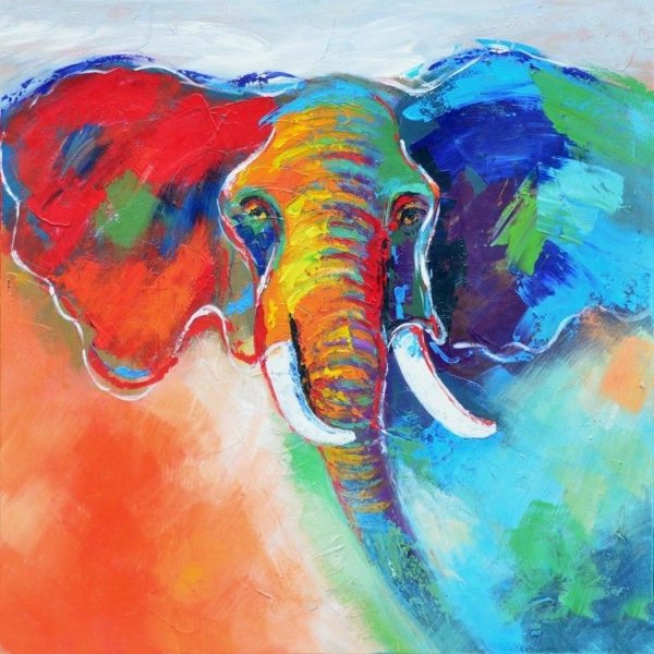 Слоны живопись