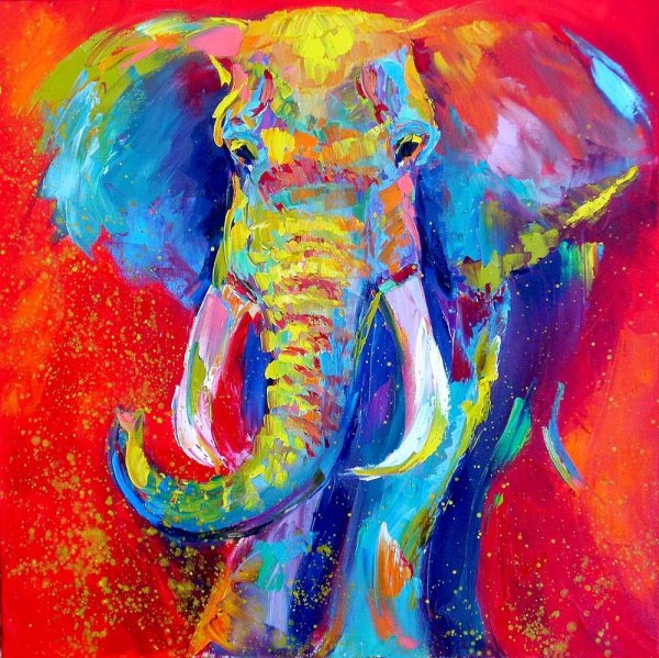Слон картины современные