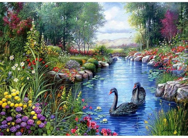 Пазл Castorland Black Swans, Andres Orpinas (c-151042), 1500 дет.