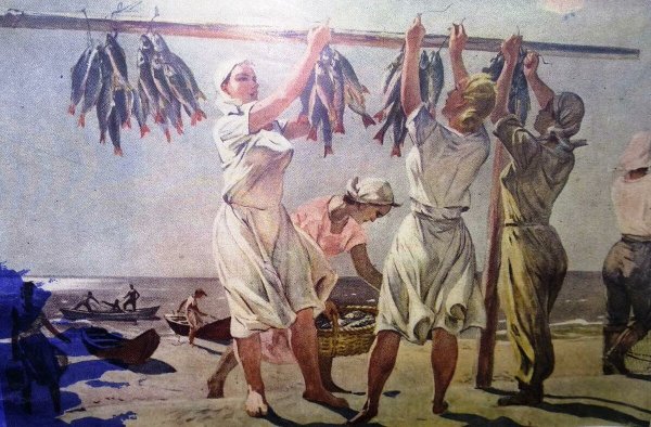 «За занавеской» Александра Дейнеки