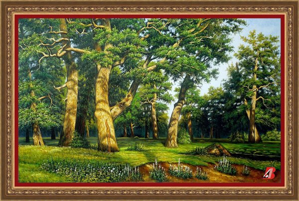 И. Шишкин. «Дубовая роща». 1887 Г.