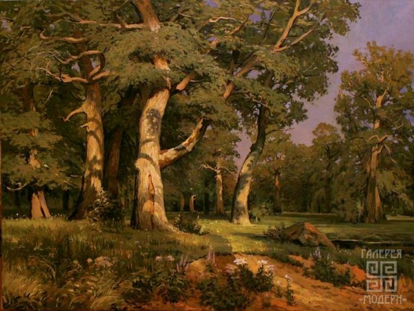 Шишкин дубовая роща оригинал