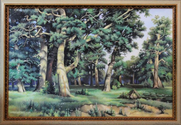 Шишкин дубовая роща 1887