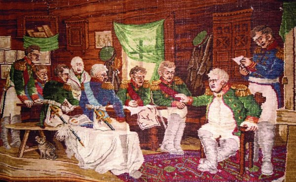 А.Д. Кившенко «военный совет в Филях в 1812 году» (1882)