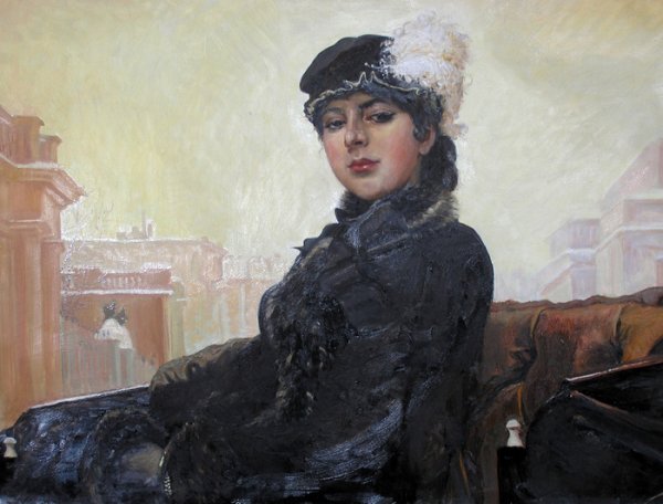 Незнакомка картина Крамского