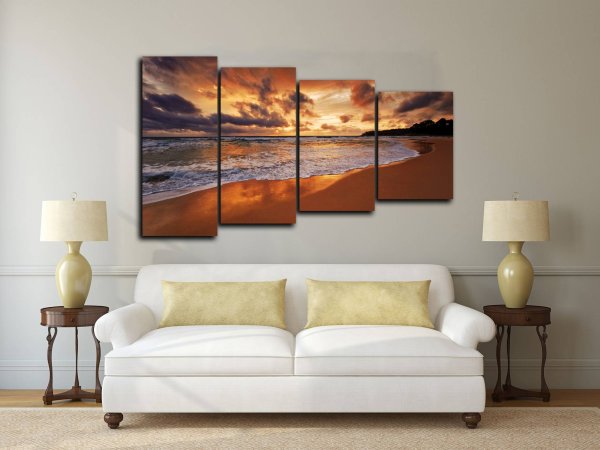 Холст в интерьере