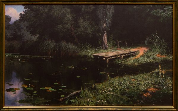 Василий Поленов, «заросший пруд», 1879