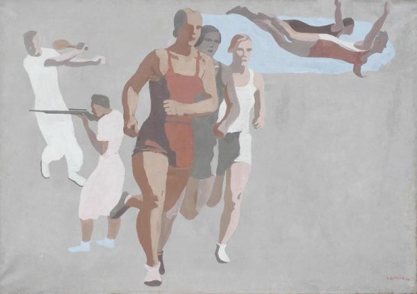 Александр Александрович Дейнека зима в Курске