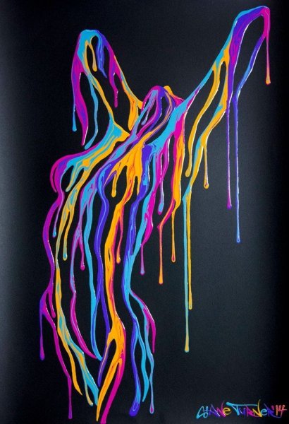 Картина в стиле неон