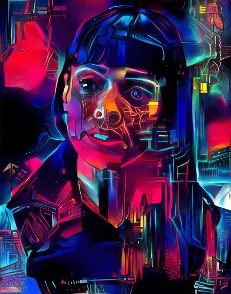 Неоновый киберпанк