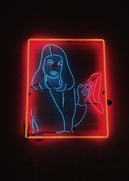 Неоновые картины на стену