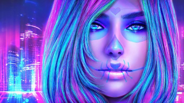 Портрет неон