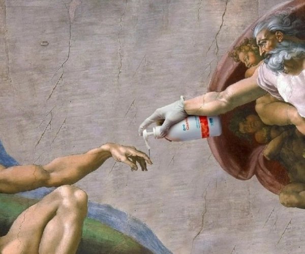 Микеланджело Буонарроти Сотворение Адама
