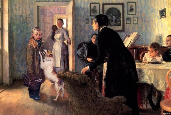 Опять двойка Решетников Третьяковская галерея